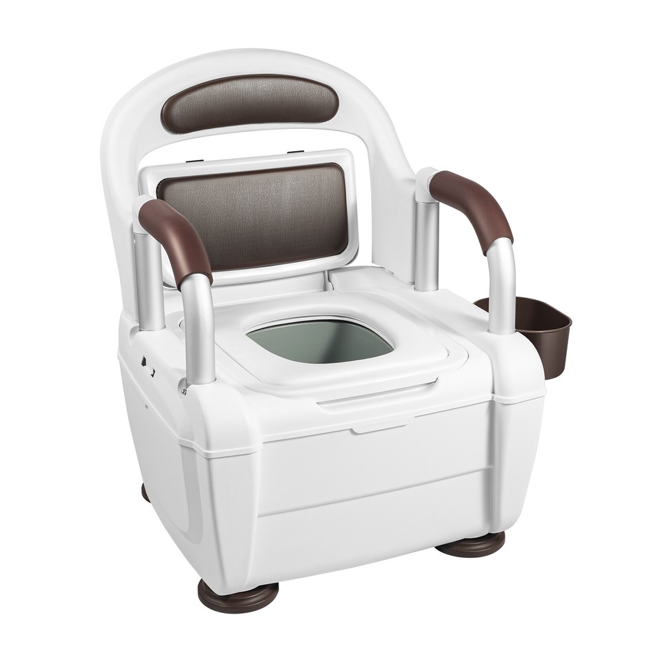 Bedside Commode Commode Toilet Potty Chair for Adult with Adjustable ...