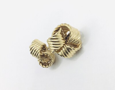 Elegante 14 Karat Gelbgold Ohrstecker - 11 mm, 3,1 g - zeitloser Klassiker