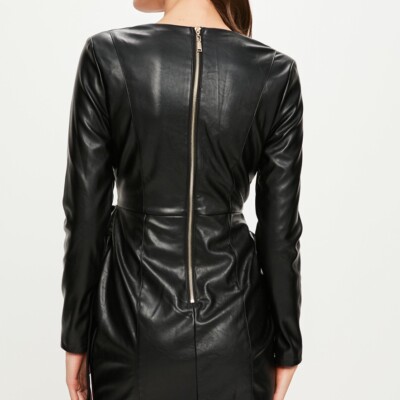 Missguided Peace And Love Leather Long Sleeve Dress | eBay Missguided Peace And Love Leather Long Sleeve Dress | eBay