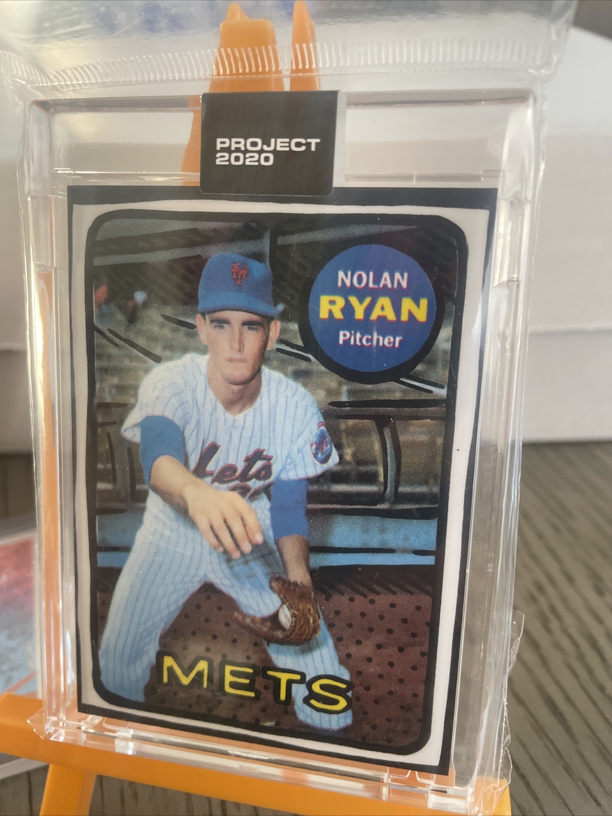 Nolan Ryan Joshua Vides Topps Project 2020 #87 Retro 1969 RC Mets Christmas 🎁