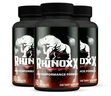 (3 Pack) Rhinox X Enhancement Pills for Men, Supports Performance & Male Energy