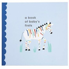 Rainbow Zebra Baby Memory Book, "A Book Of Baby's First," By C.R. Gibson NEW