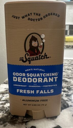 Dr. Squatch Fresh Falls Men's Natural Deodorant 2.65 oz. Aluminum Free - Picture 1 of 2