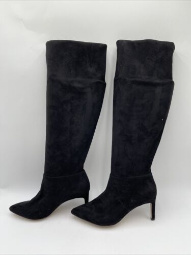 BCBGeneration Women’s Marlo Faux Suede Knee-High Boots Black Size 7.5 - Picture 3 of 5