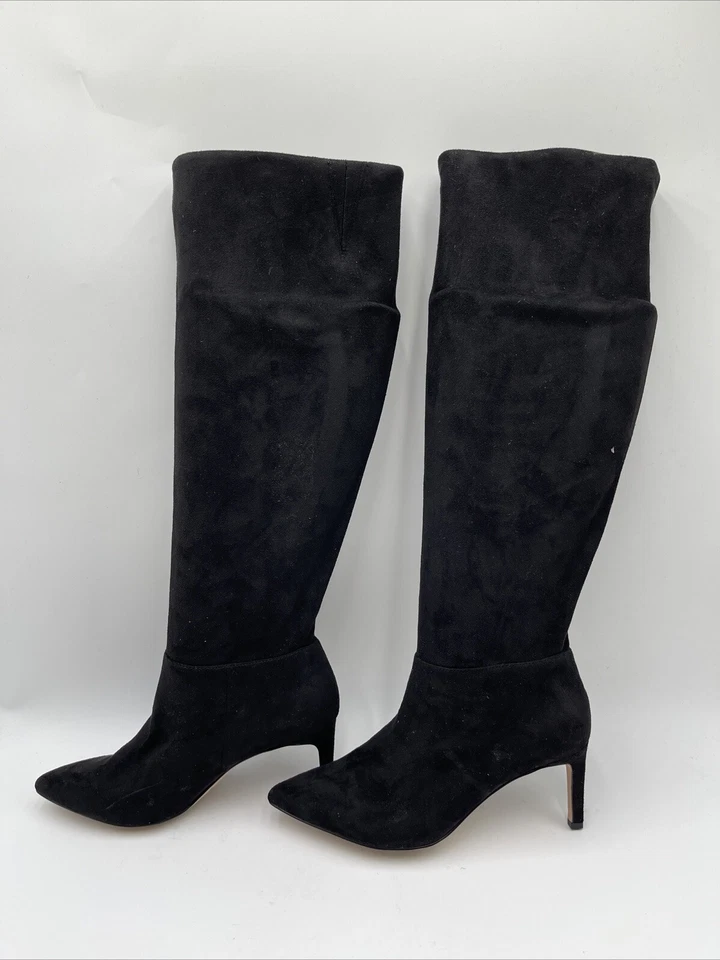 Botas hasta la rodilla BCBGeneration para mujer Marlo imitación gamuza negras talla 7,5 Foto 3 de 4