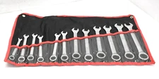 Ratchet Spanner Set Combination Wrench 12 Piece Metric Chrome Vanadium 8mm-19mm