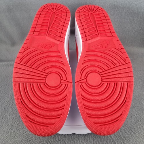 Größe 16 – Herren Nike Air Jordan 1 Retro OG Low Weiß/University Red Sneaker Schuhe - Bild 11 von 18