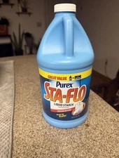 Purex Sta-Flo Concentrated Liquid Starch, 64 oz Bottle.