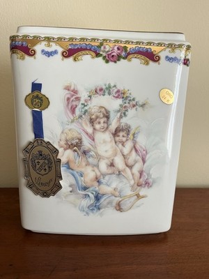 Limoges cherub vase 1969 Depos Made in Italy