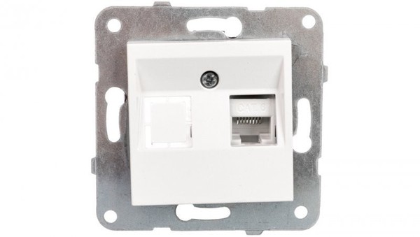 Karre Gniazdo Komputerowe 1Xrj45 Kat 6 BiałE 90963678-image