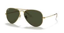RAY BAN 3025 Aviator 58 L0205 Sunglasses Gold/Green G-15