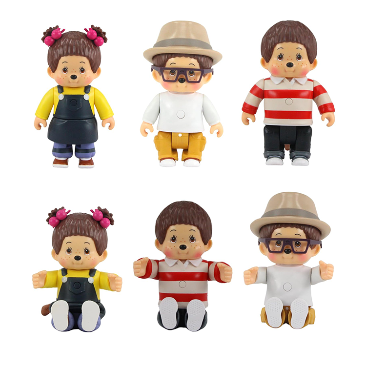 Monchhichi Talking Figures Willow, Kauri and Hanae 3 Pack