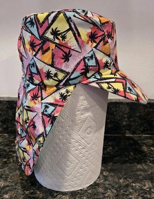 LUCKY KIDS Multicolor Palm Tree Sun Hat with Neck Coverage 50cm 3-4 years