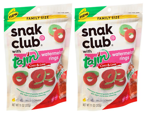 Snak Club Tajin Chili & Limette Wassermelone Ringe 2er Pack - Bild 1 von 2