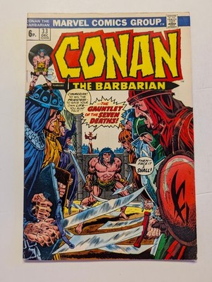 Conan the Barbarian #33, Marvel Comics, 1972. 3rd Red Sonja.