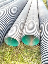 375mm Twin wall drainage pipe 6m long.