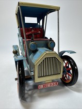 Japan Mechanical Windup Tin Car Toy Trade Mark Brand Vintage Works