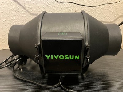 VIVOSUN AeroZesh G4 Rohrventilator 100 mm Abluftventilator 331 m³/h + Gummimuffe
