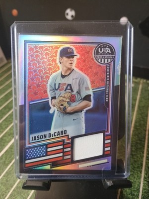 2026 Panini USA Baseball Stars & Stripes Prizm Relic Jason DeCaro #USA-JDC