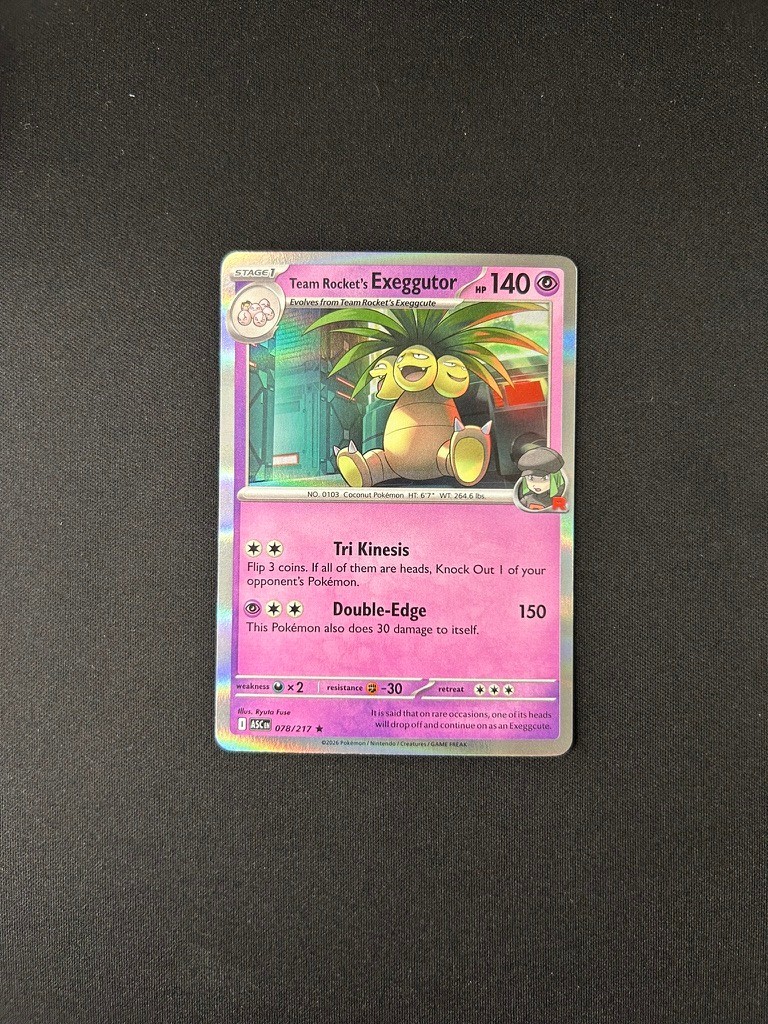 Pokemon TCG Ascended Heroes Holo Team Rocket's Exeggutor #78