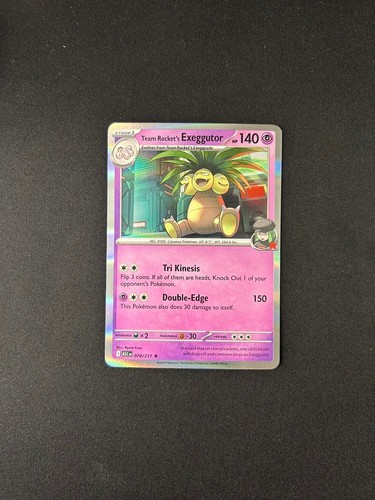 Pokemon TCG Ascended Heroes Holo Team Rocket's Exeggutor #78