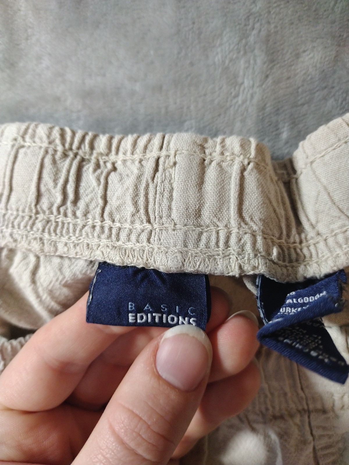 Basic Editions Womens Size M Tan Solid Pull On Kh… - image 11