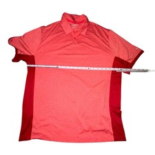 Nike Golf Tour Performance Dri-FIT Polo Shirt Heathered Coral Red Men  s Size XL