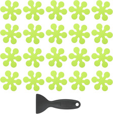 20 Pcs Non Slip Bathtub Stickers, Snowflake Shower Floor Decals with Scraper, An