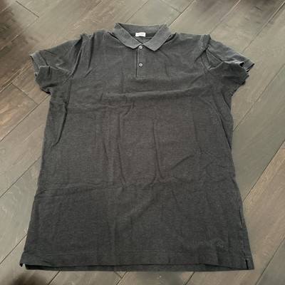 Son of a Tailor Mens Dark Gray Supima Cotton Short Sleeve Polo Shirt Size Large 