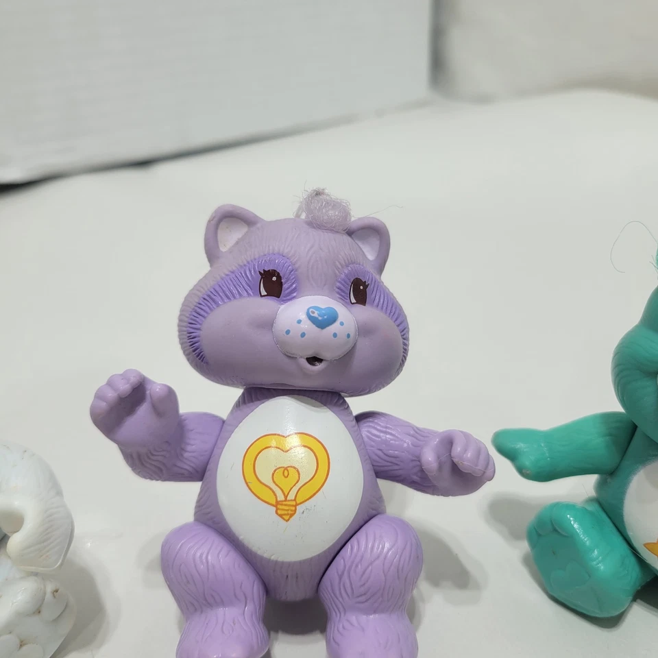 Lote de 4 figuras vintage de PVC Care Bears 1983 AGC Hong Kong Foto 3 de 4
