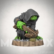 FROG ROGUE || Fantasy Animal, Pet, Toad, Tabletop Unpainted Resin Miniature H19
