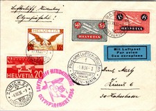 1936 Basel Switzerland Zeppelin LZ 129 Hindenburg Berlin Olympic Flight Cover
