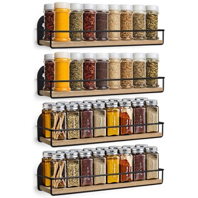 Spice Organizer Decobros Tier Wall Mounted Spice Rack Tier White