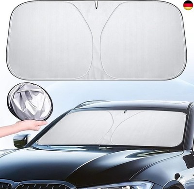 Sun Protection Car Windscreen 142 x 80 cm, Car Sun Protection Windscreen