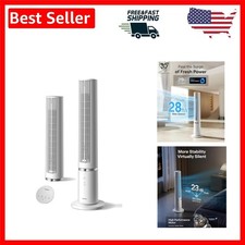 Elegant 40-Inch Tower Fan - Whisper-Quiet Airflow, 4 Speeds  90  Oscillation