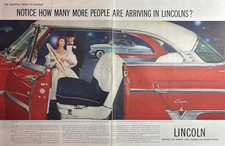 1954 Lincoln Capri Special Custom Sport Coupe Royal Red Automobile Vtg Print Ad