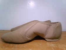 Dance Pre-Owned Jazz Shoes Danz N Motion Tan 9158 Adult 10M Slip On Stretch Side