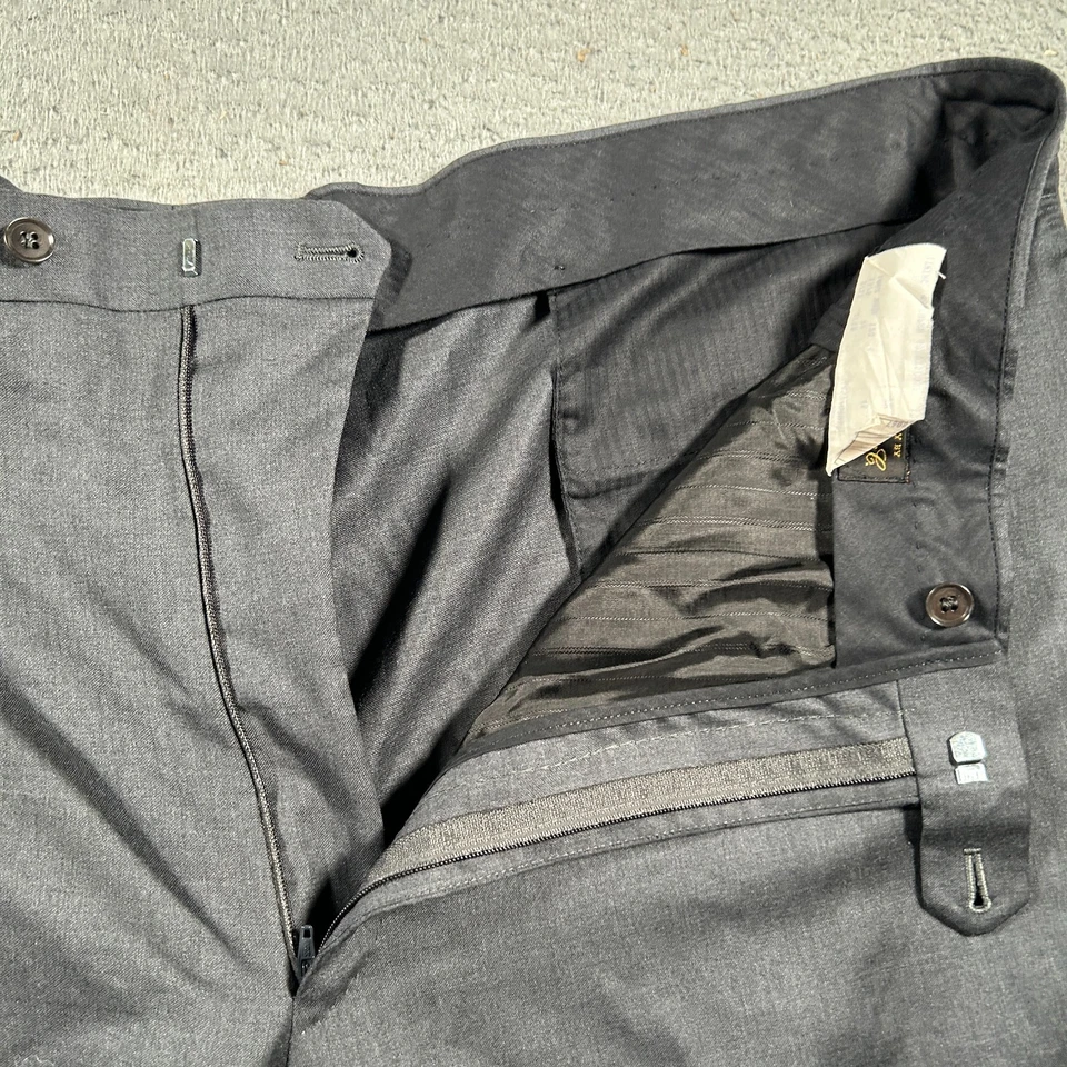 Pantalones de vestir Loro Piana para hombre 44x28 gris super 100 pantalones de lana informales de negocios Foto 4 de 4