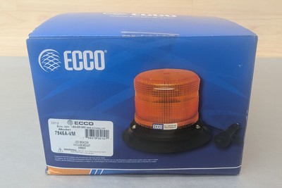 ECCO 7945A-VM LED 5'' Beacon Vacuum Mount Warning Light in Amber