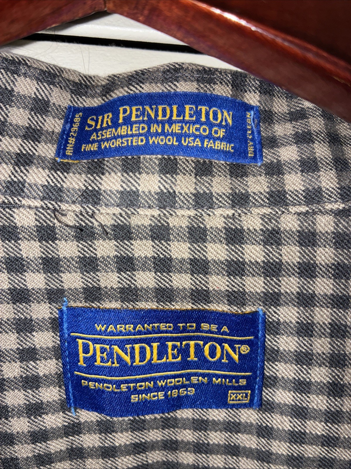 PENDLETON Sir Pendleton Wool long Sleeve Button U… - image 2