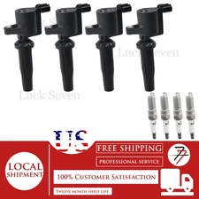 4pcs Ignition Coil and Spark Plug For 2010-2011 Mercury Milan 2.5L L4