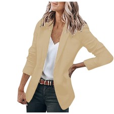 Women Blazers for Work Casual Lapel Slim Fit Suit Jackets Long Sleeve Bussiness