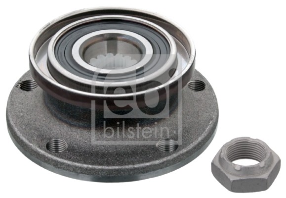 Für FEBI 102777 WHEEL BEARING KIT WITH WHEEL HUB, ABS SENSOR RING AND AXLE NUT