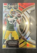 2023 Panini Select - Premier Level Carrington Valentine #118 Red & Yellow Pri...