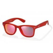 Authentic POLAROID P8400 F 0Z3 L6 Red Frames with Red Lens Polarized Sunglasses