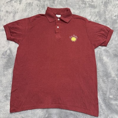 Vintage Sun Valley Idaho Ski Resort Polo Shirt Medium Embroidered Logo USA made