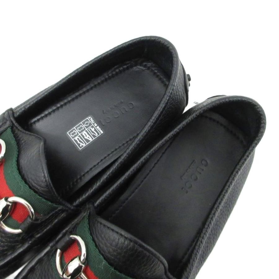 GUCCI Horsebit Sherry Line Leather Loafers Dress Shoes Size:37JP:24 141130K Auth thumbnail 6
