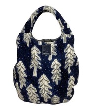 mina perhonen          wool handbag navy ra9750