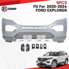 Front Bumper Cover Assembly Kit For 2020-2024 Ford Explorer Primed W/Bracket