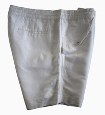 EMPORIO ARMANI Solid White Flax/Viscose Men's Shorts EUR-58 W-42"